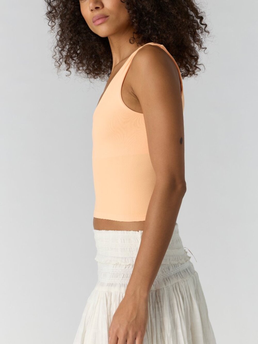 FREE PEOPLE Clean Lines Muscle Cami / Spark Light - Picture 3 of 6